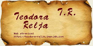 Teodora Relja vizit kartica